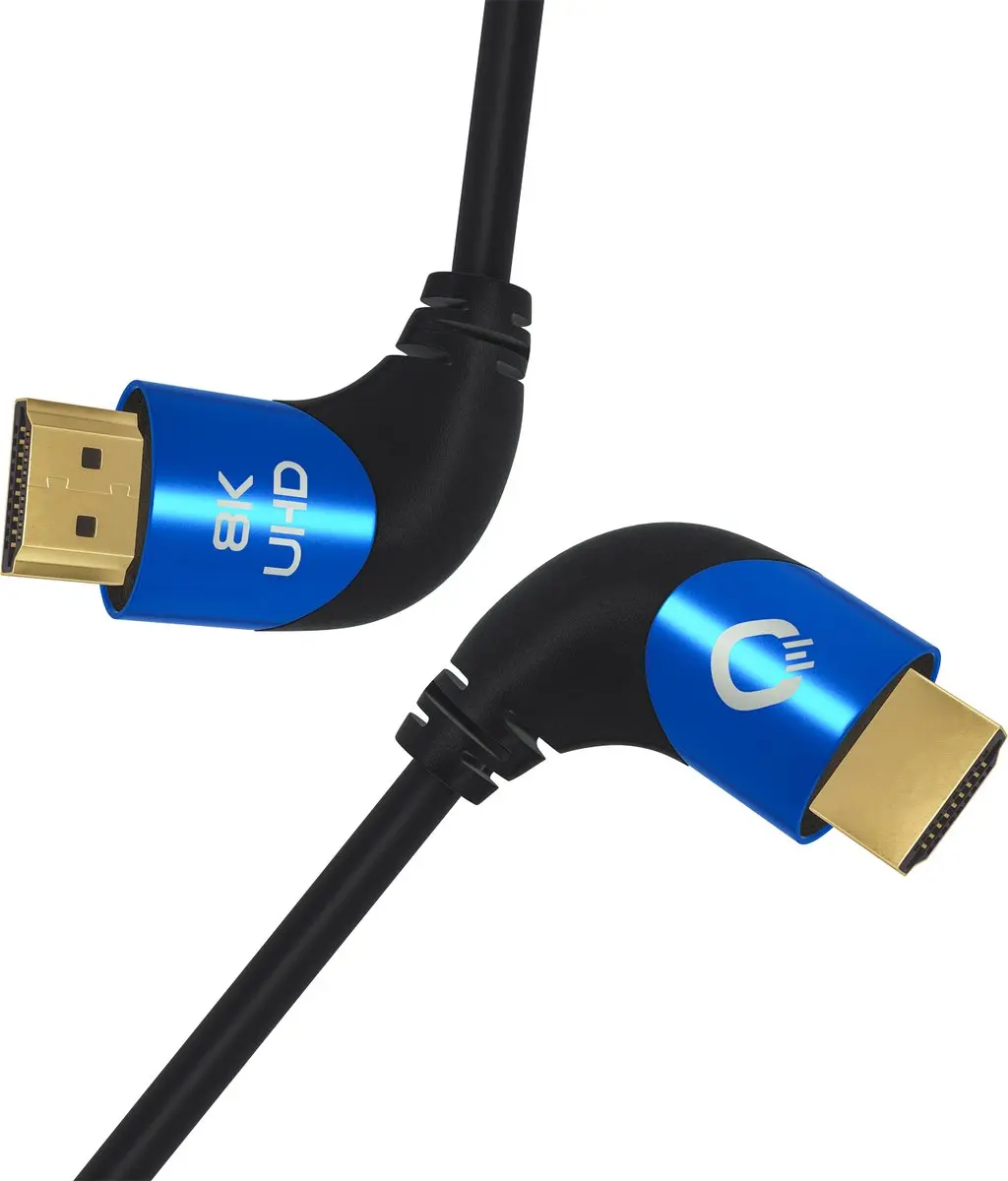 Oehlbach Ultra High-Speed HDMI Kabel 90° - 1M - Zwart