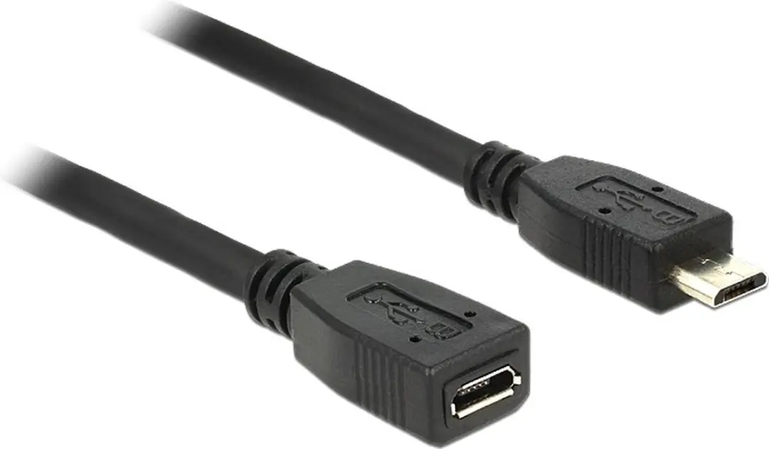 Delock USB Verlenging Micro-B 0.5m