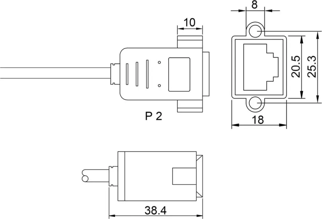 Goobay CAT 6a Netwerk Verlengkabel 2m - S/FTP - Zwart