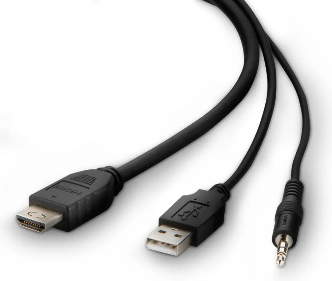 Belkin F1DN1CCBL KVM-kabel - 3m - Zwart