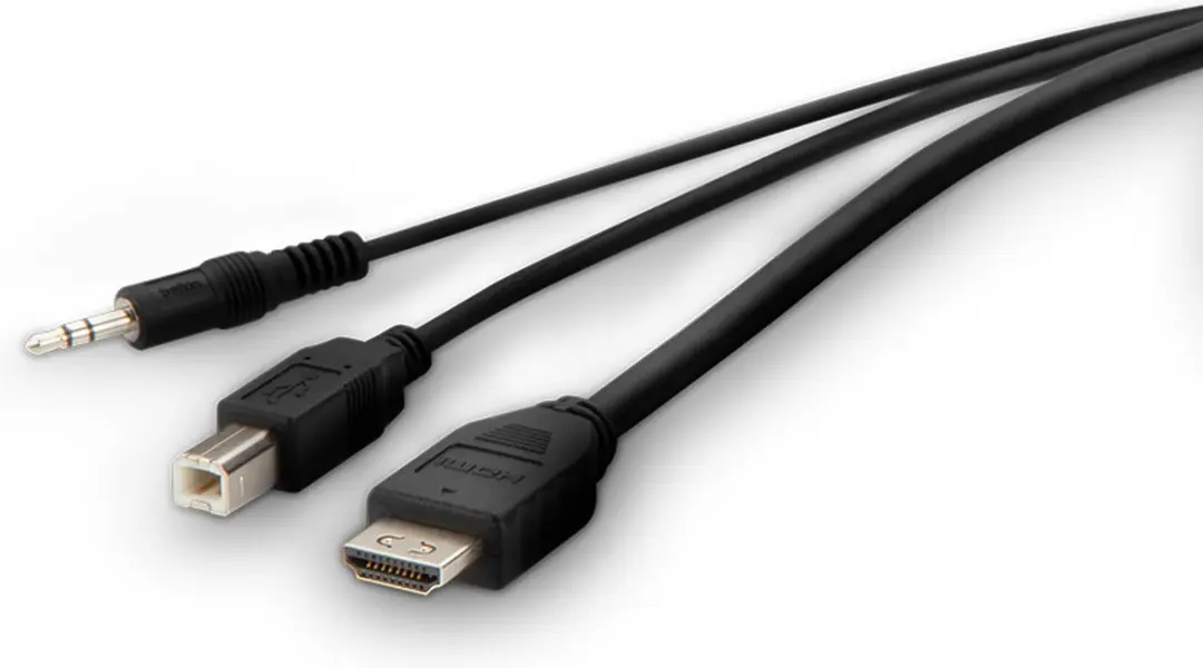 Belkin F1DN1CCBL KVM-kabel - 3m - Zwart