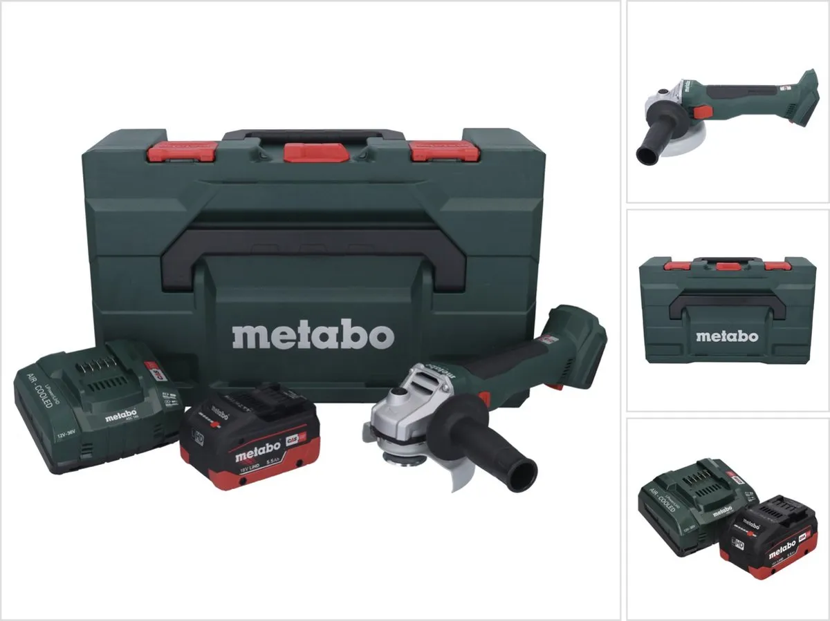 Metabo W 18 L BL 9-125 Accu-Haakse Slijper 125mm