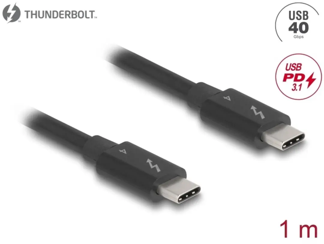 Delock Thunderbolt 4 Kabel 40Gbps 240W 1m