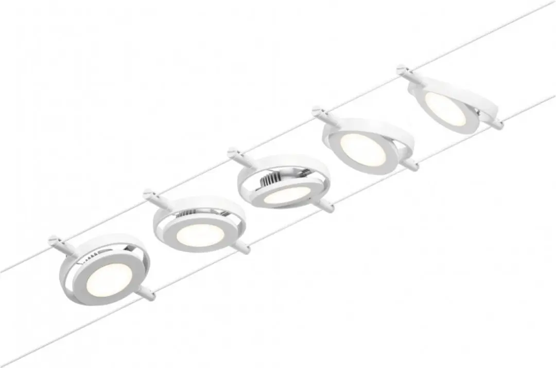 Paulmann 94416 Kabelsysteem LED - Wit/Chroom - 5 Stuks - afbeelding 6 van 6