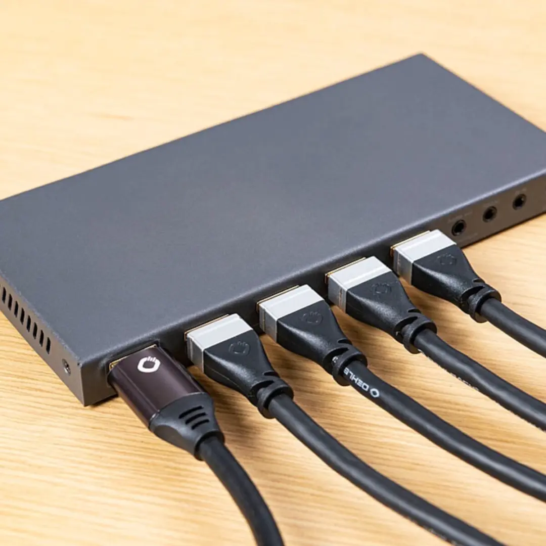 Marmitek Connect 621 UHD 2.0 HDMI Switch 4K 60Hz - 4 In 1 Uit