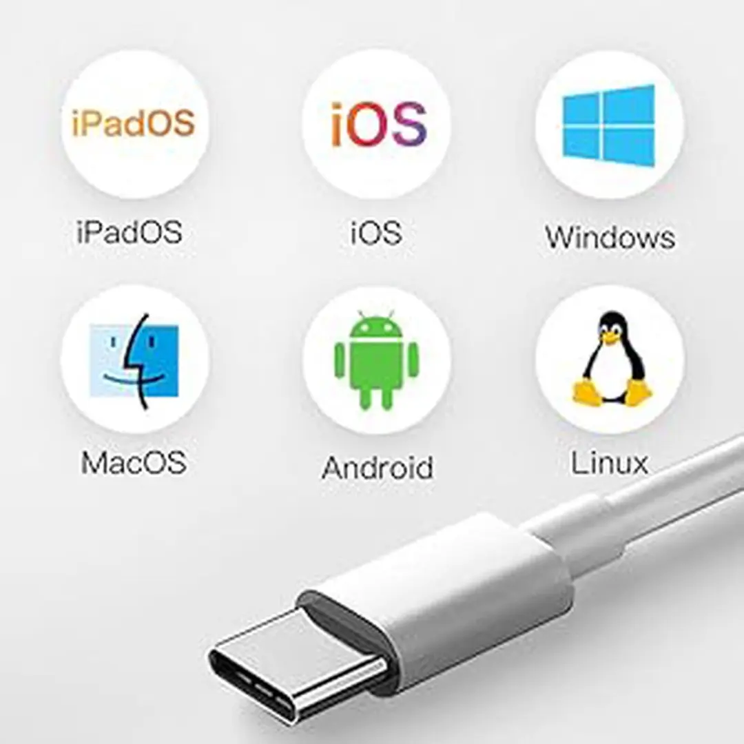 NÖRDIC CRD-023 USB-C Kaartlezer - SD/Micro SD - Wit