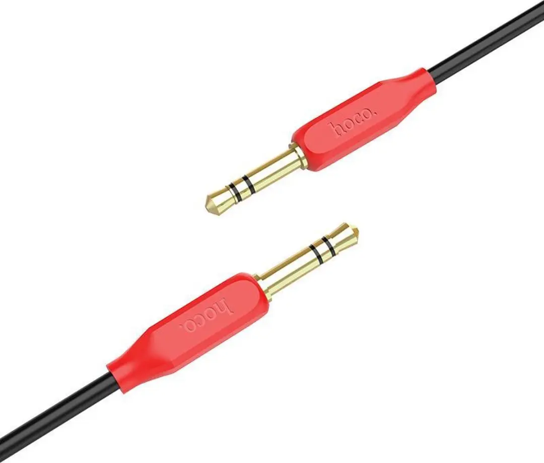 Hoco UPA11 AUX Audiokabel 3,5mm - 1m - Rood