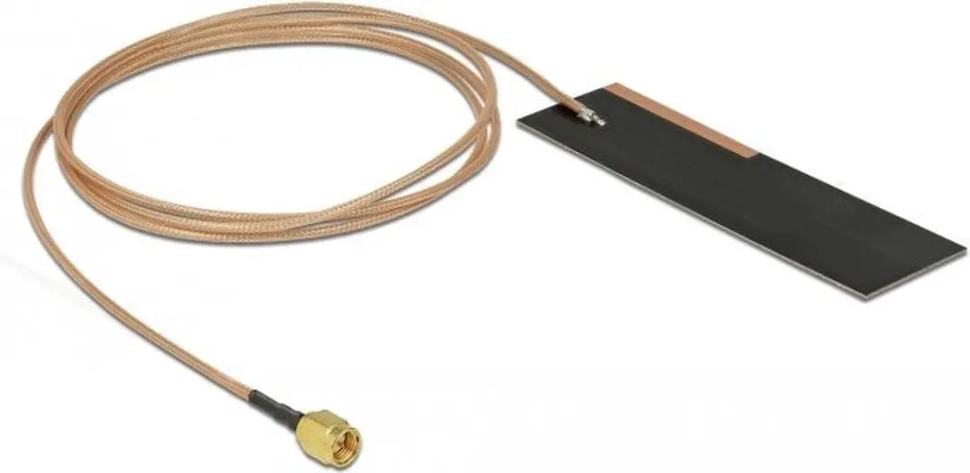 Delock LPWAN Antenne SMA 1-2 dBi RG-178 1m - Zwart