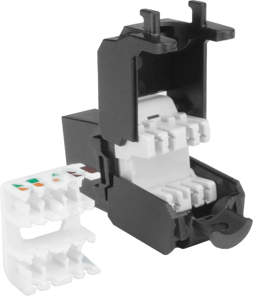 ACT Keystone Jack RJ45 CAT6 TD6024 - Zwart