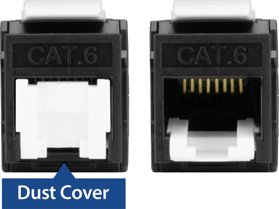 ACT Keystone Jack RJ45 CAT6 TD6024 - Zwart