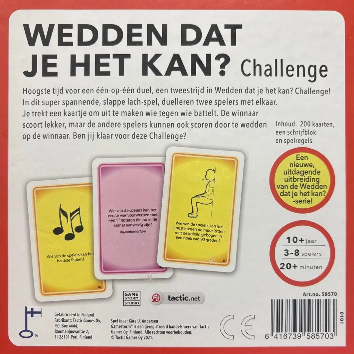 Tactic Wedden Dat Je Het Kan? Challenge! Bordspel - 3-8 Spelers
