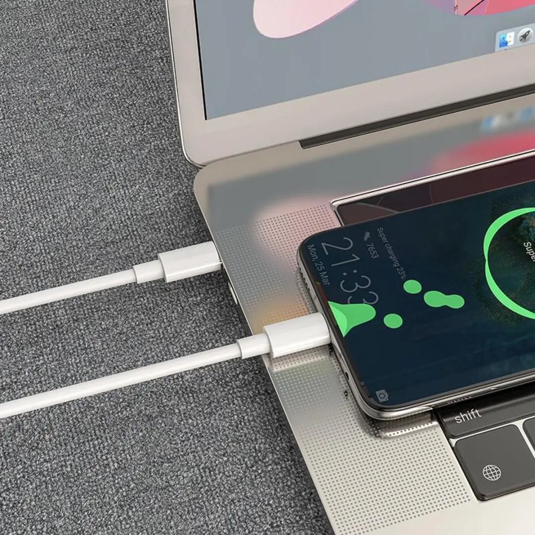 Hoco X51 USB-C Oplader Kabel 100W - 2m - Wit