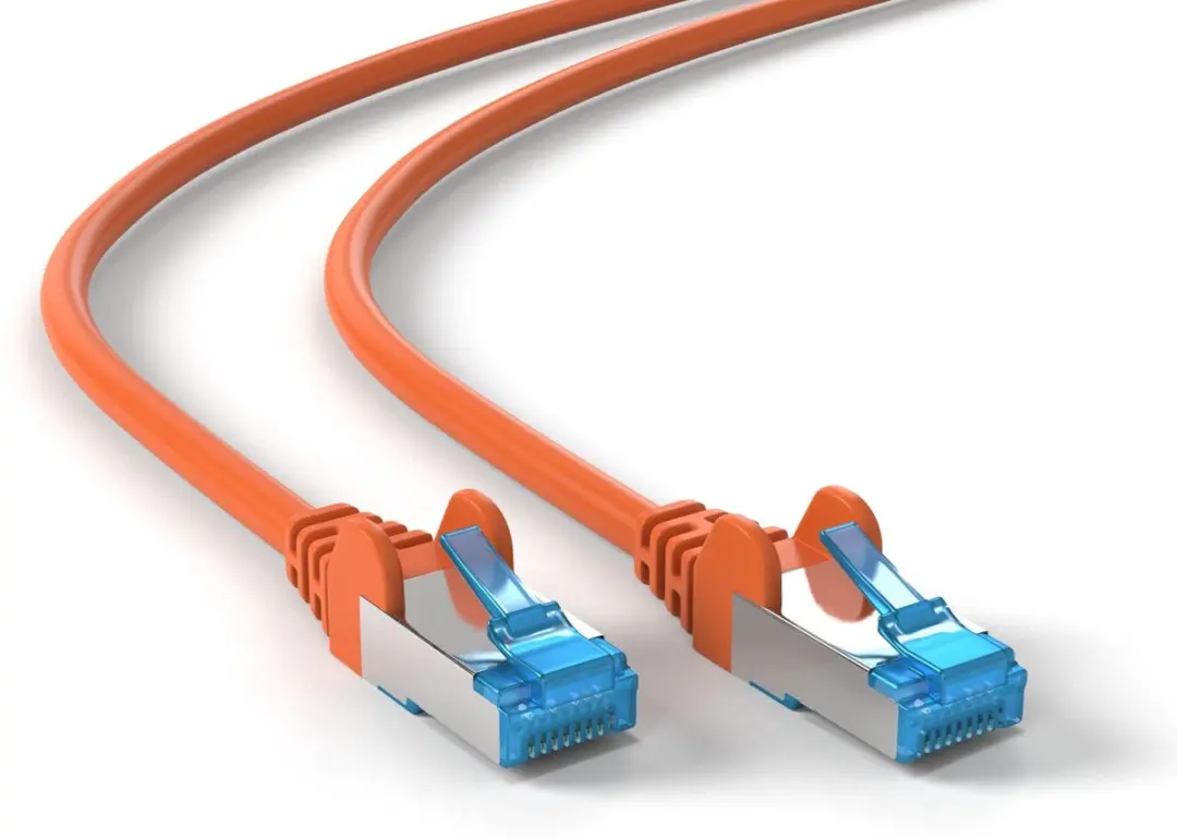 Goobay S/FTP CAT6a Netwerkkabel 10Gbps - 0,5m - Oranje