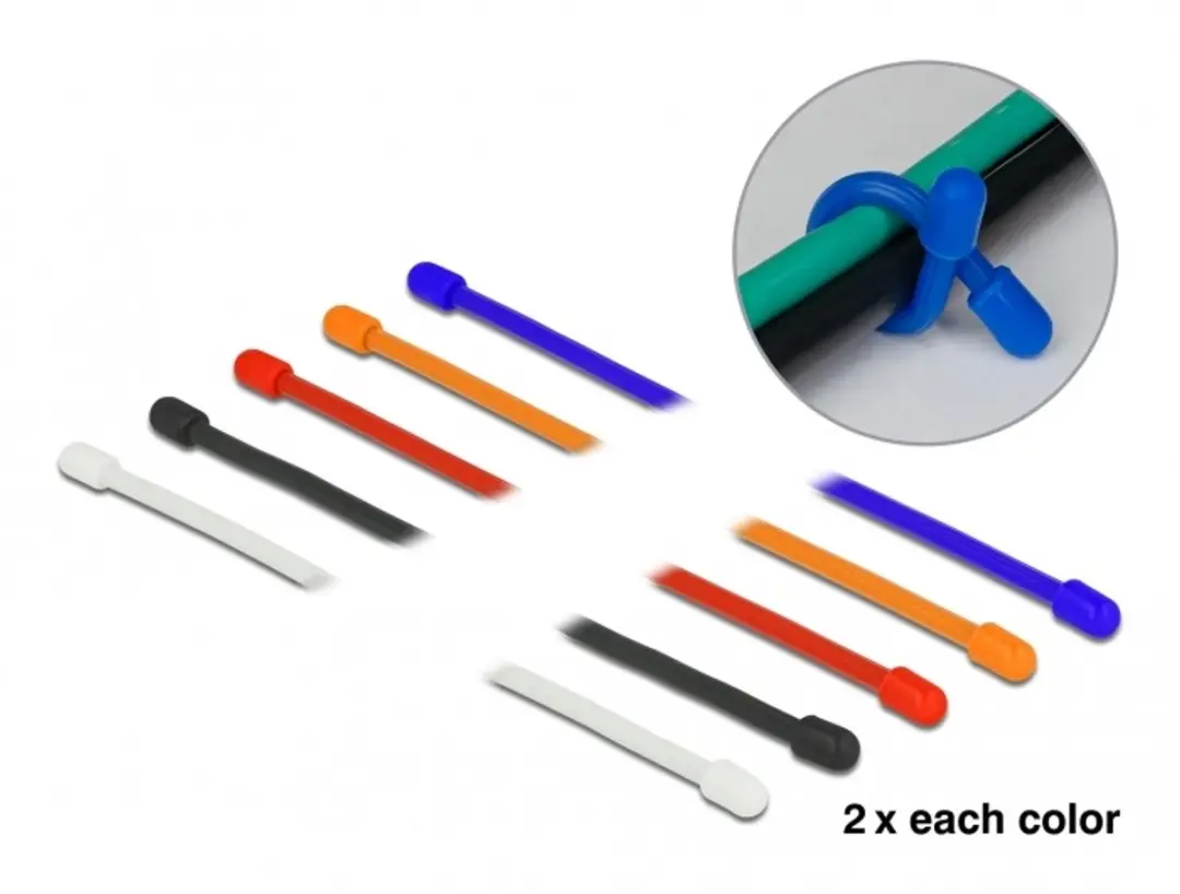 Delock Flexibele Kabelbinders 150x4mm