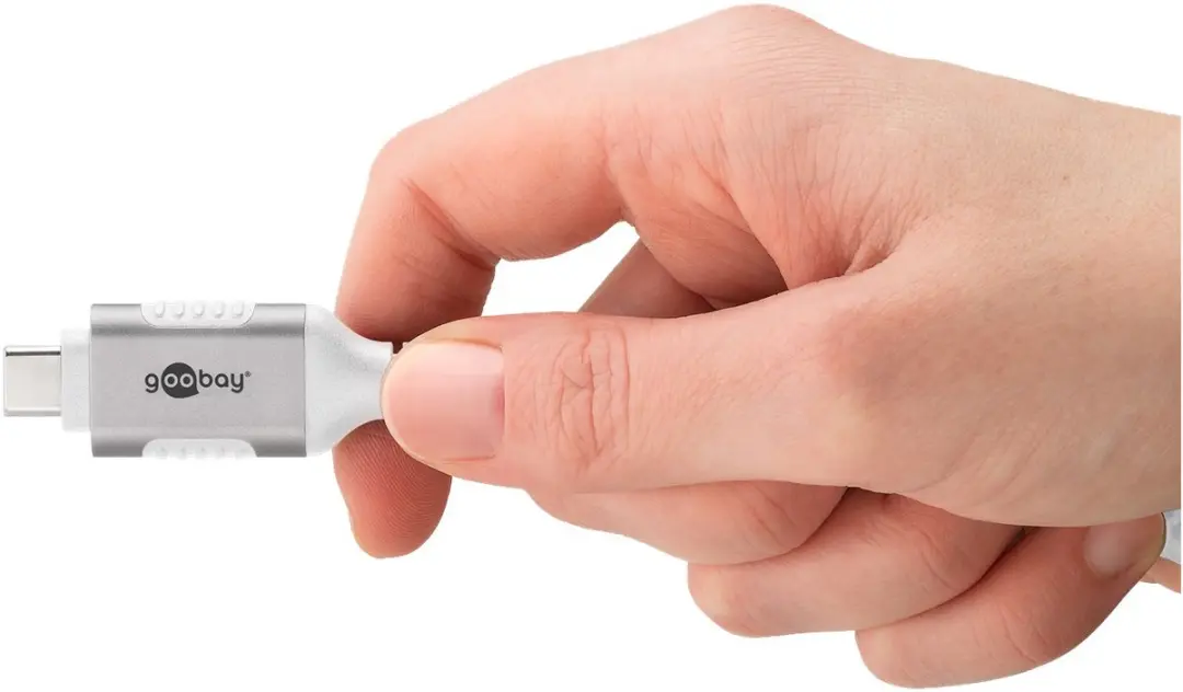 Goobay USB-C naar RJ45 Gigabit Ethernet Kabel 2m - Wit