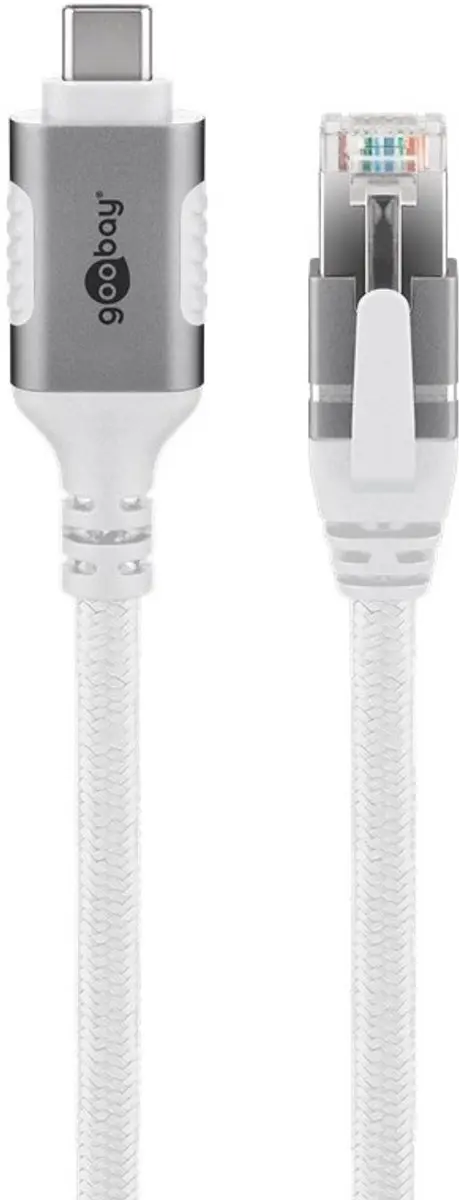 Goobay USB-C naar RJ45 Gigabit Ethernet Kabel 2m