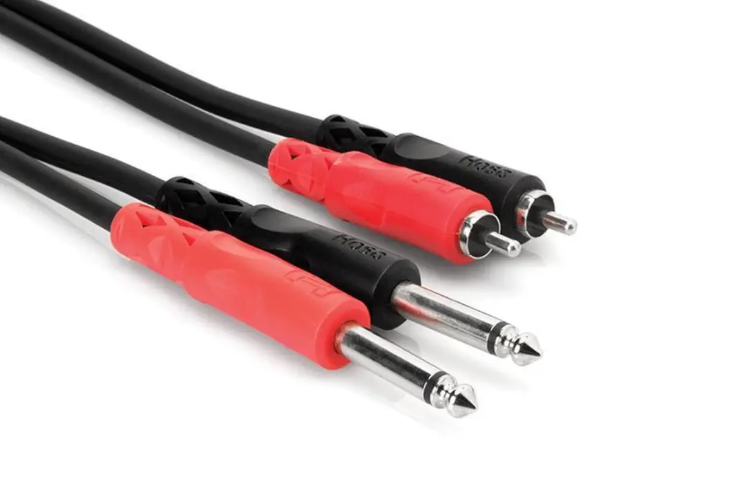 Hosa CPR-202 Jack naar Tulp Kabel 2m - Zwart/Rood - afbeelding 6 van 6