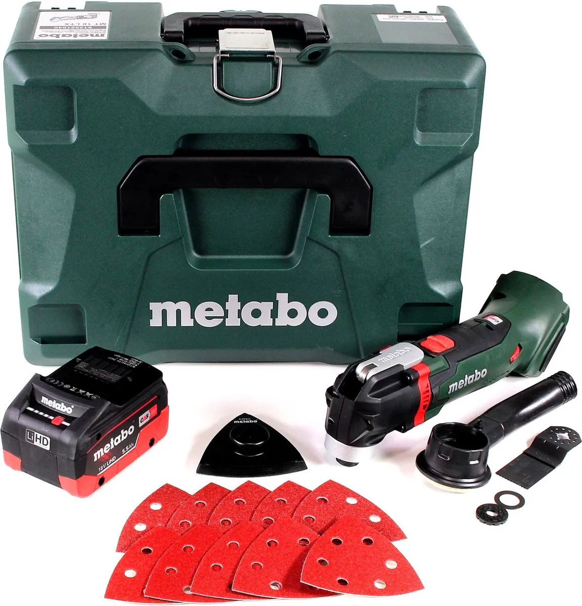 Metabo MT 18 LTX Multitool 18V - 1x Accu 5,5Ah - 14 Stuks