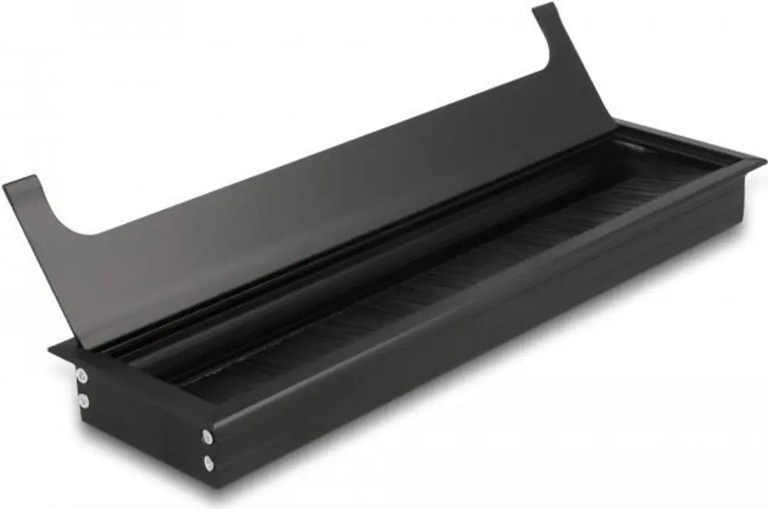 Delock Kabeldoorvoerborstel 300x80x28mm - Zwart
