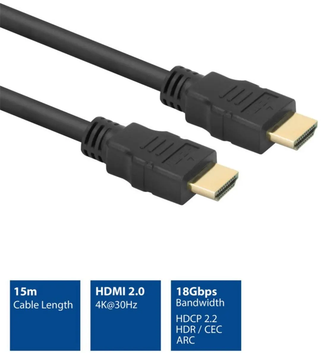 ACT HDMI2.0 Kabel 15m - 4K 60Hz HDR