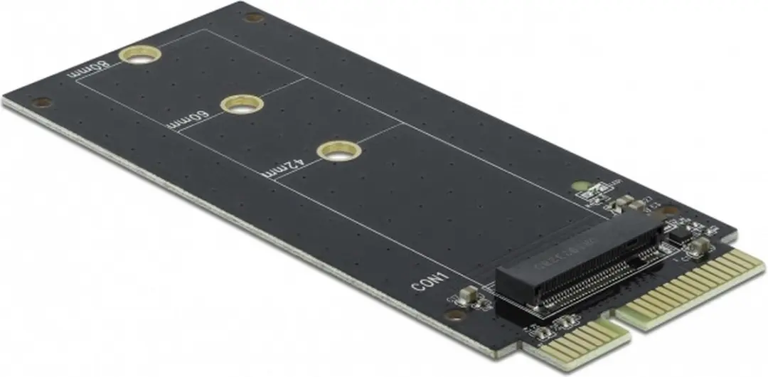 Delock SATA naar M.2 Key B Adapter - Zwart