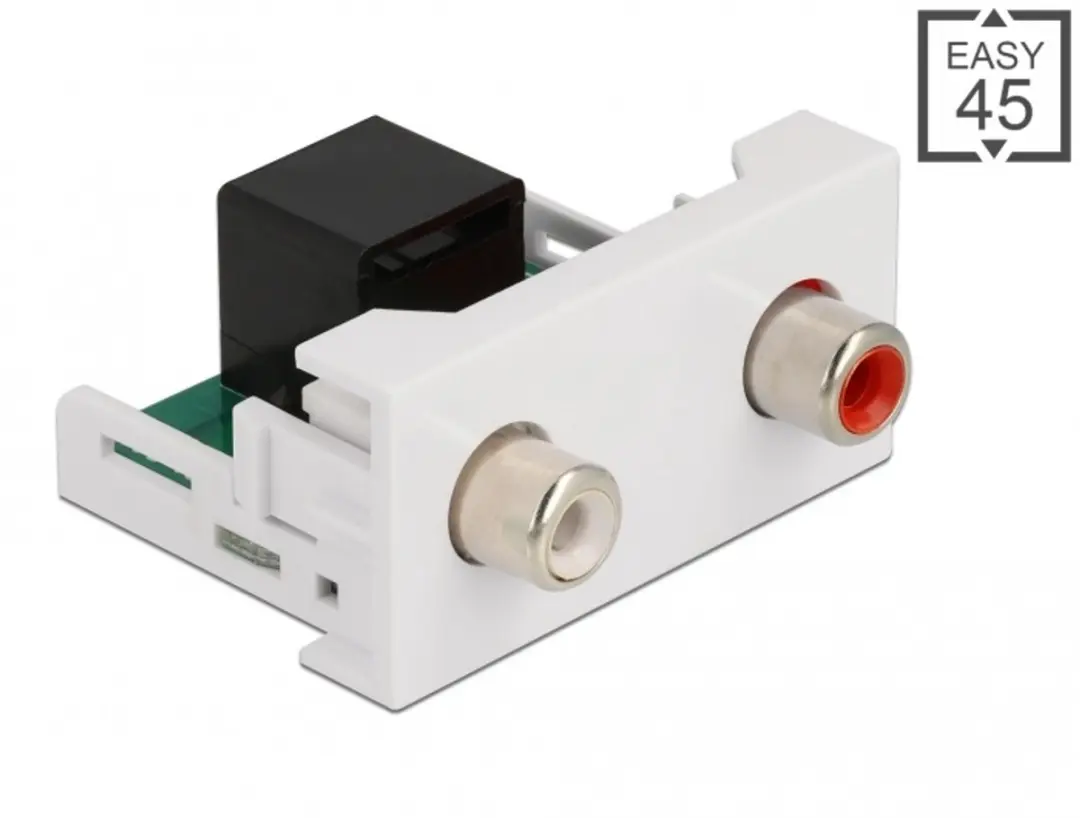 Delock Easy 45 Module 2x RCA naar RJ45