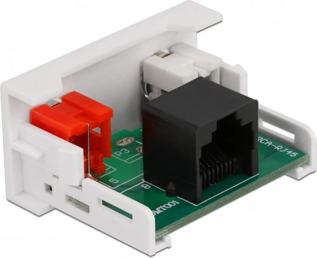 Delock Easy 45 Module 2x RCA naar RJ45 - 22.5x45mm