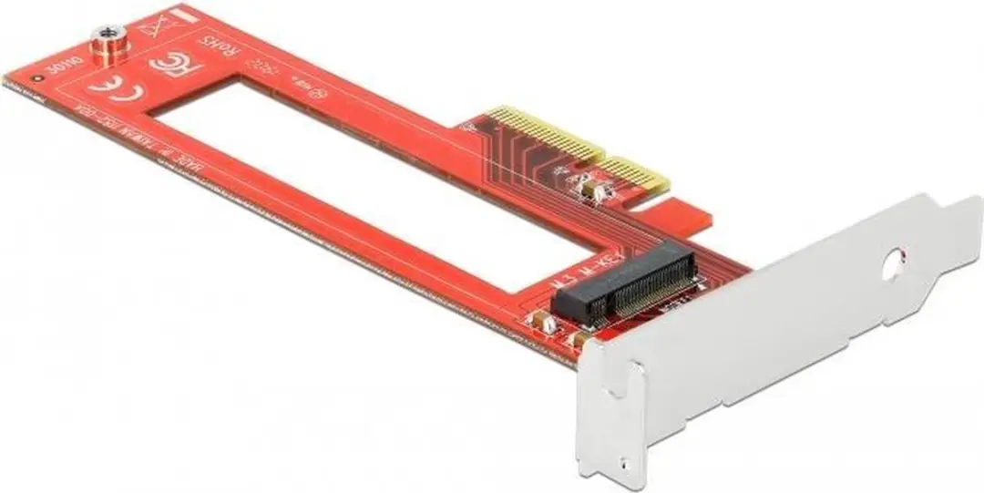 Delock PCIe x4 naar M.3/NF1 Kaart - Rood