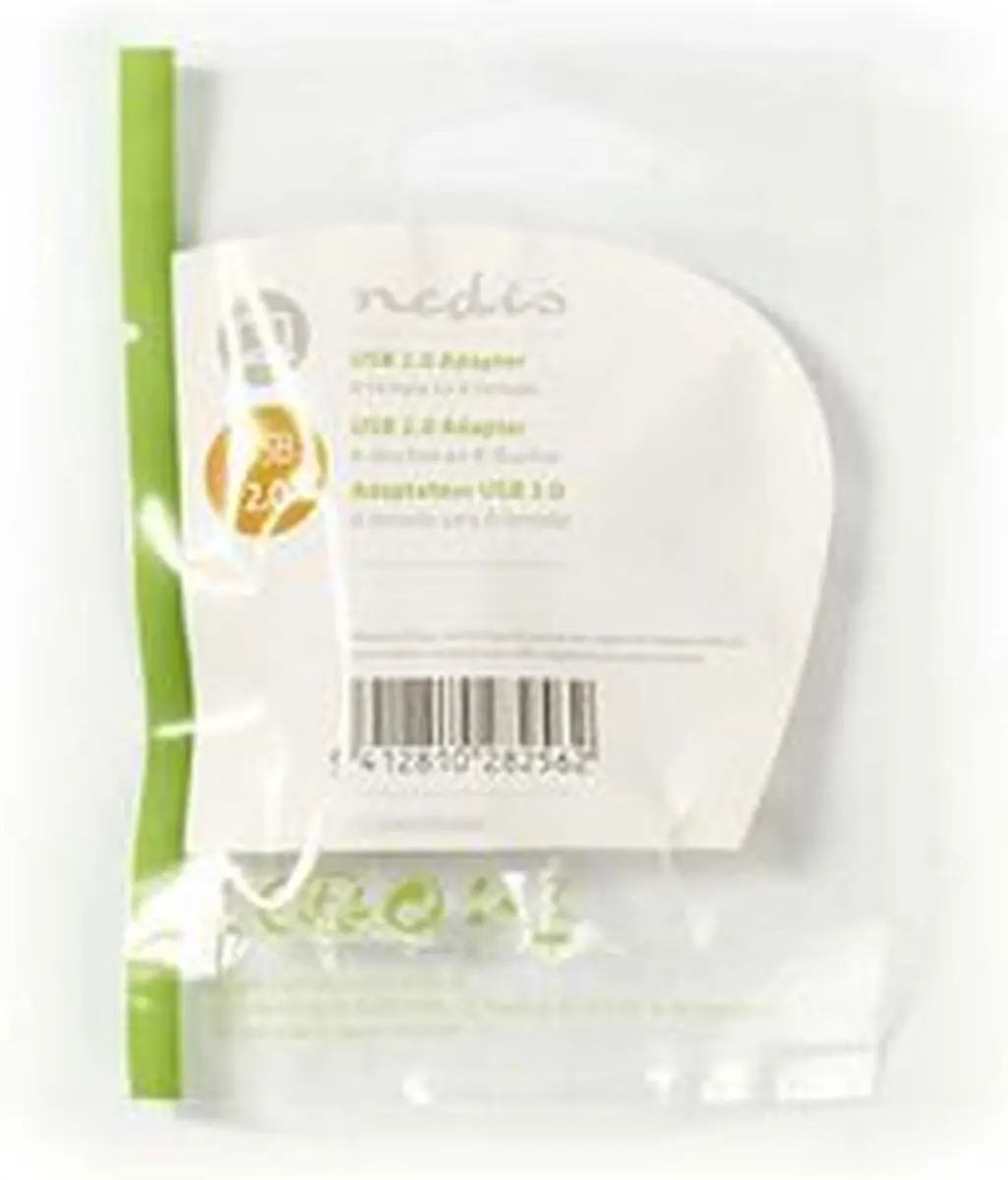 Nedis USB-A Adapter USB 2.0 CCGP60900BK - Zwart
