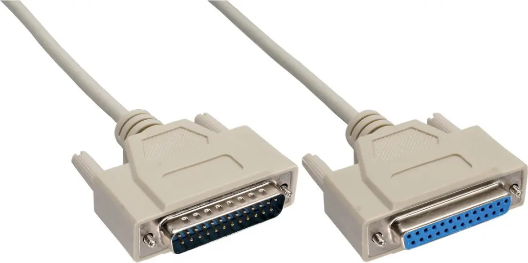 InLine RS232 Verlengkabel 25-pins 30m