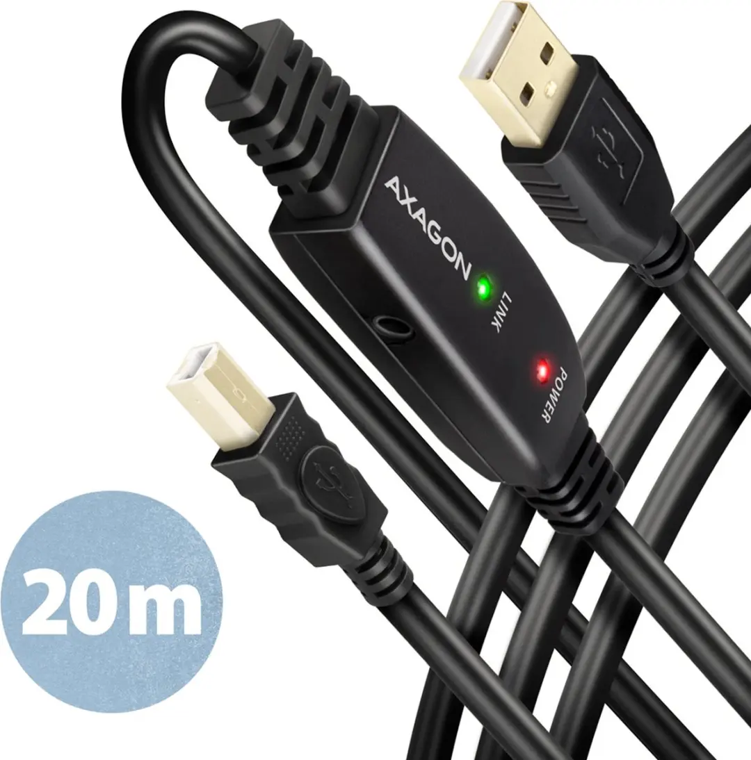 Axagon ADR-220B USB 2.0 Kabel 10m