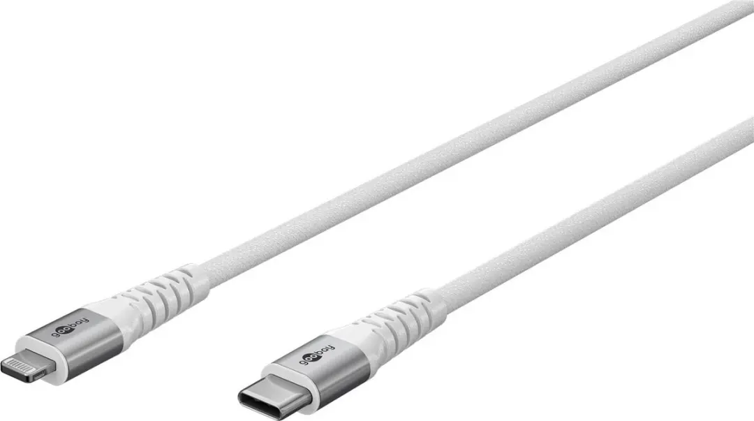 Goobay USB-C naar Lightning Kabel 60W PD - 1m - Wit
