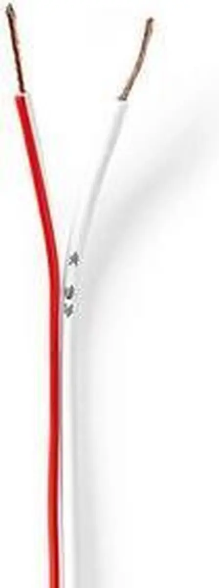 Nedis Speaker-Kabel CCA 0.75mm² 100m - Wit
