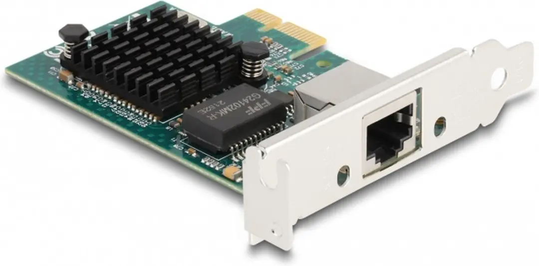 Delock PCIe x1 Gigabit LAN Kaart BCM 88204 - Grijs