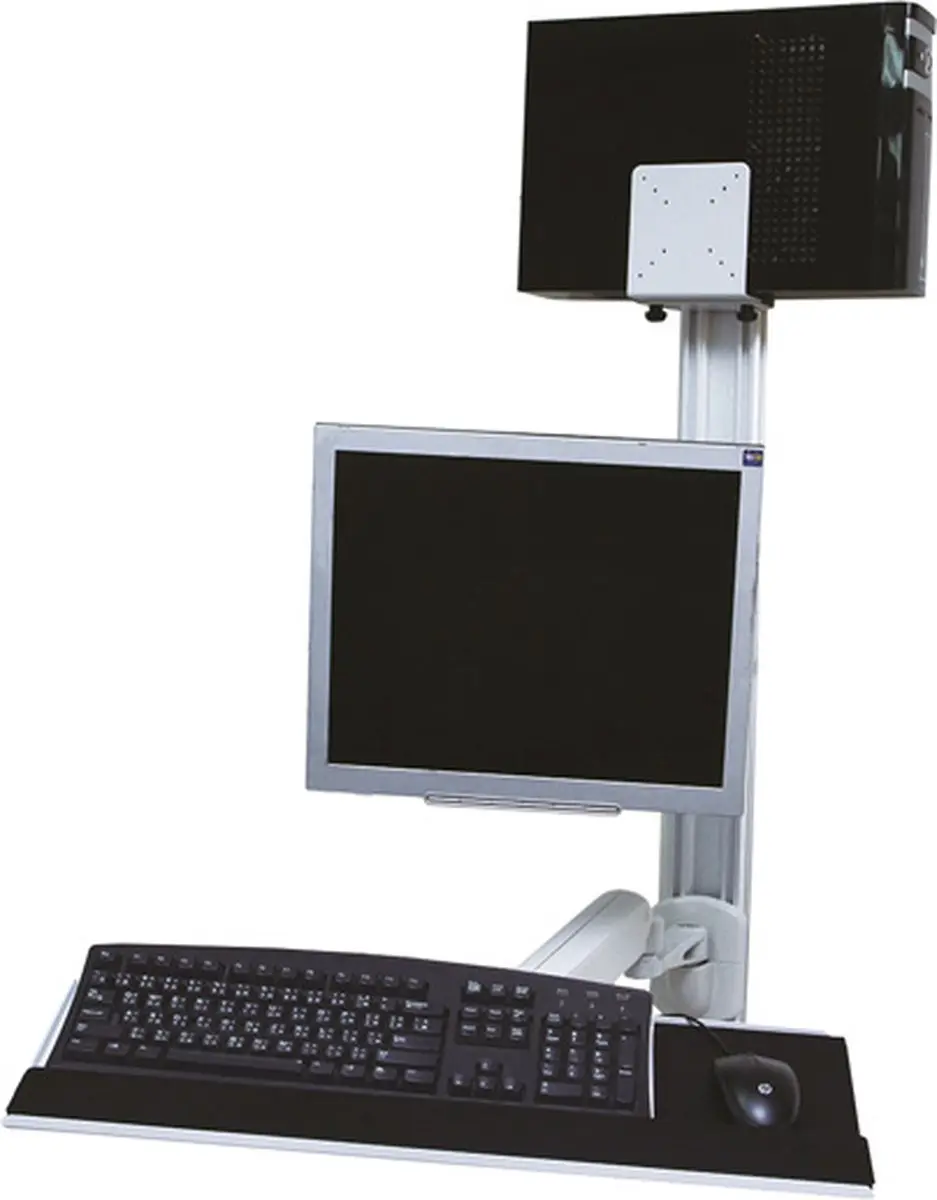 Value Werkstation Wandmontage 17.99.1139 - 15-27" - 2 Centra - Beige/Grijs