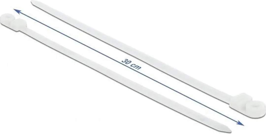 Delock Tie-wraps 300x7,6mm - 10 Stuks - Transparant