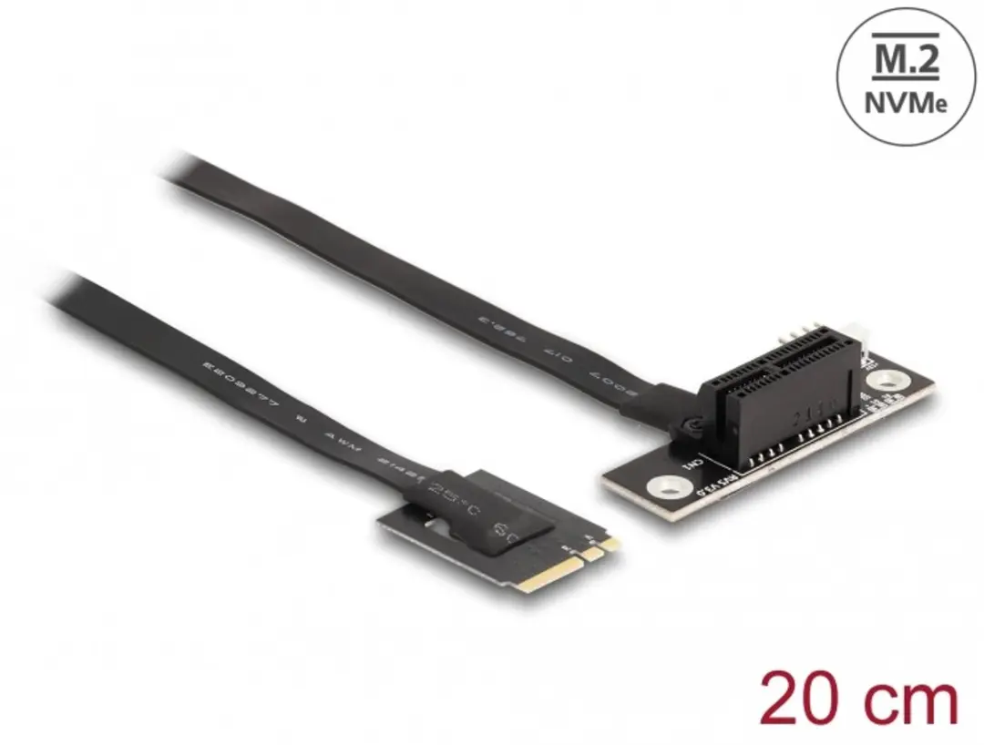 Delock M.2 Key A+E naar PCIe x1 NVMe Adapter
