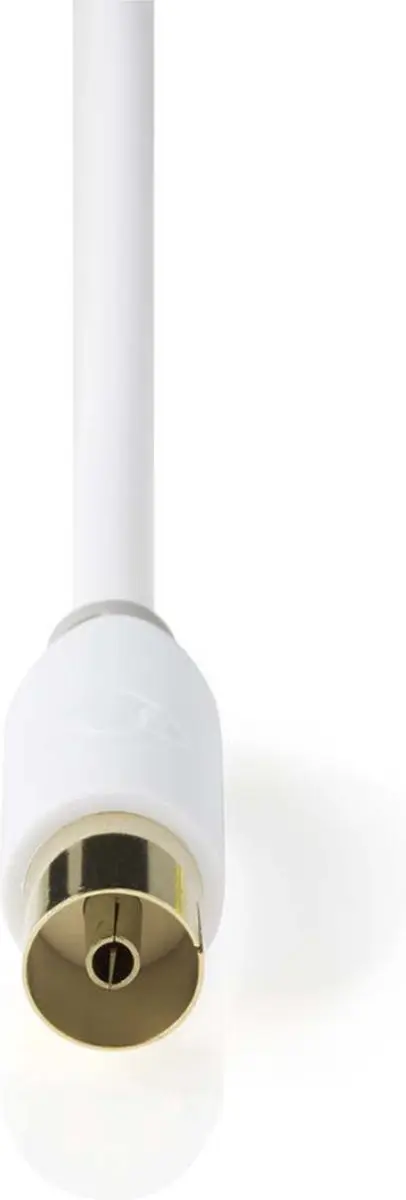 Nedis Coaxkabel IEC Male-Female 2m - Verguld - 75 Ohm