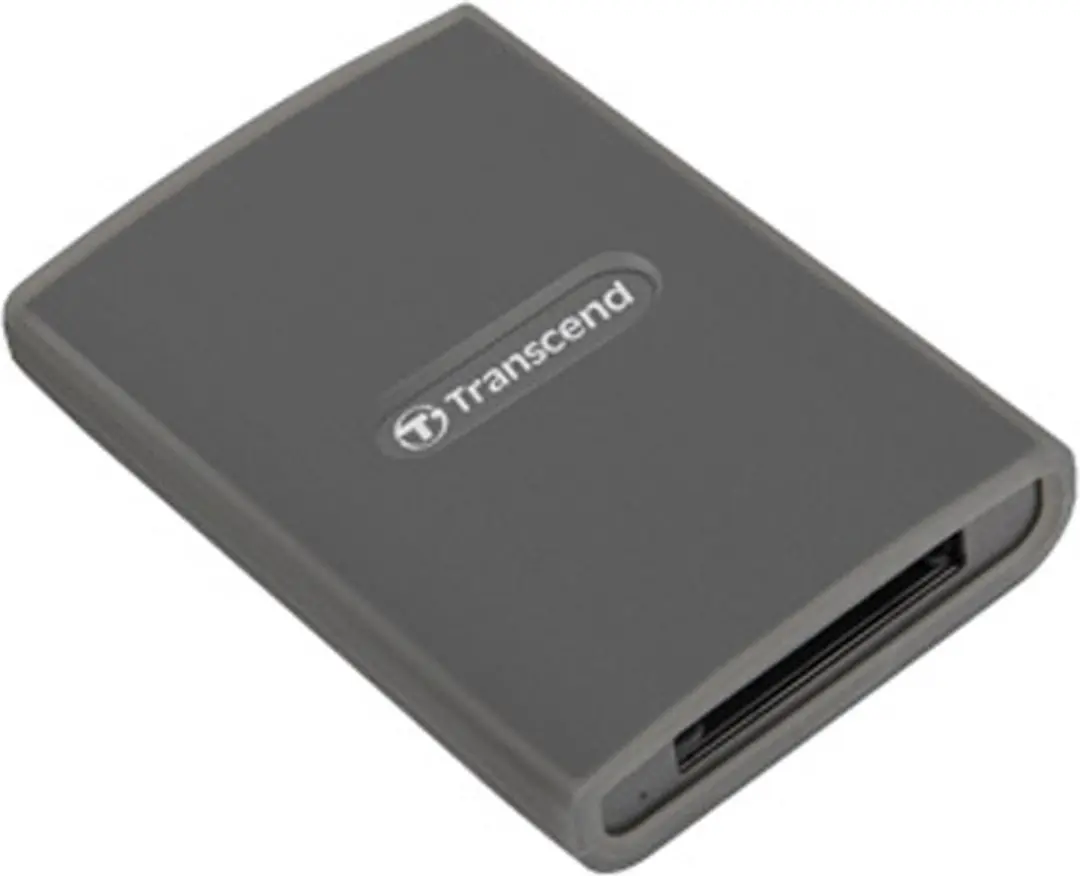 Transcend RDE2 Geheugenkaartlezer - Grijs
