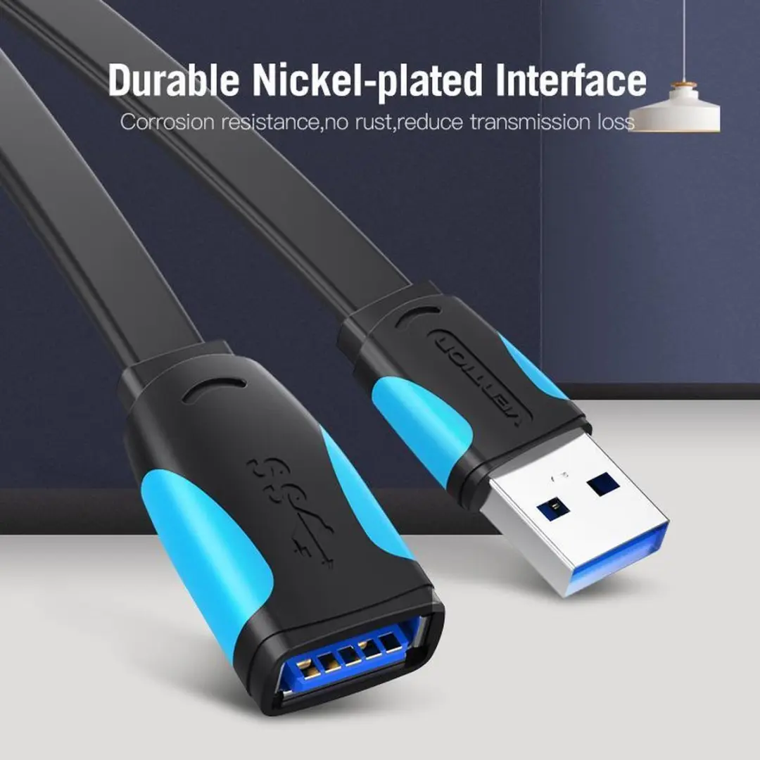 Vention USB Verlengkabel 3m - Zwart