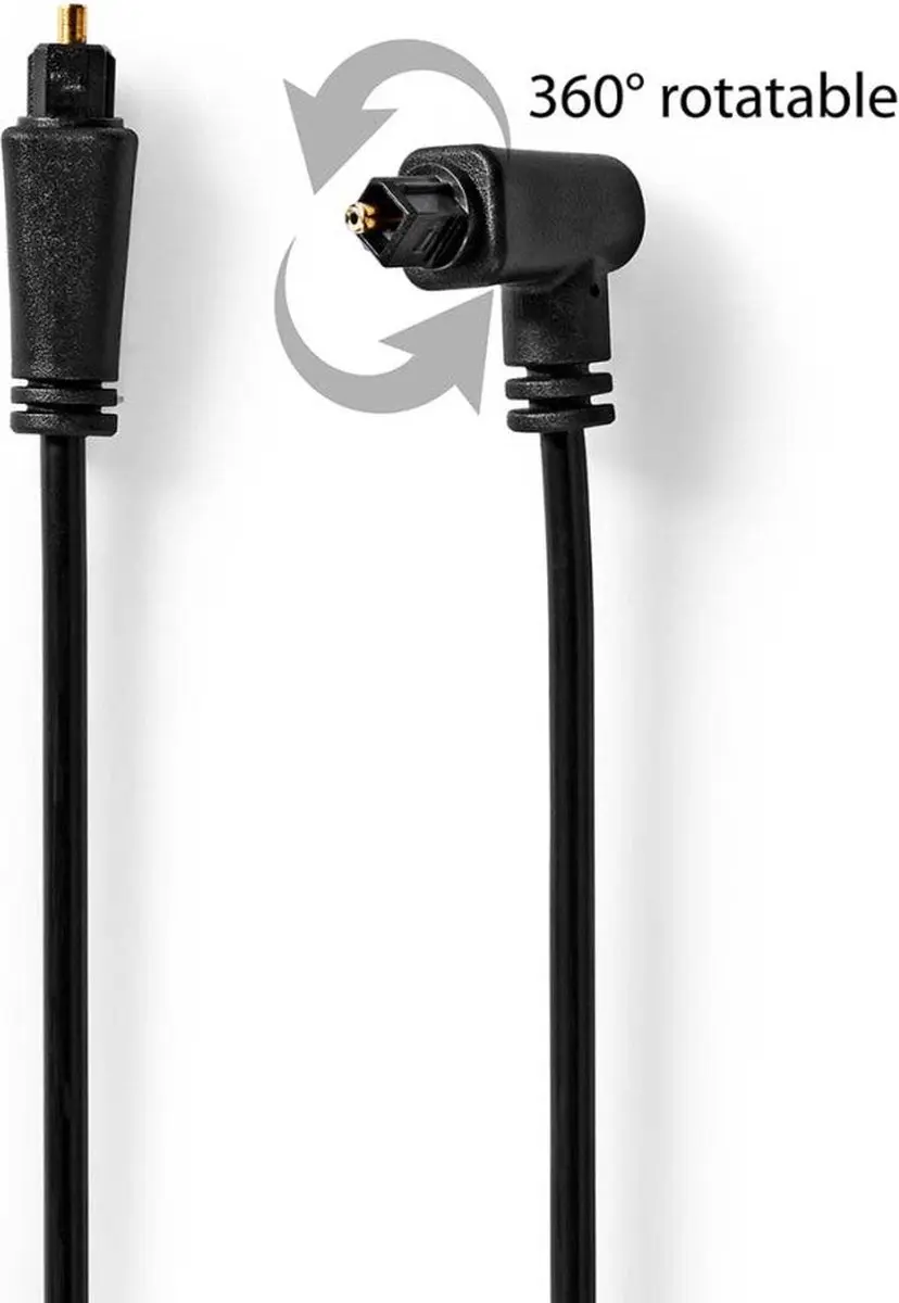 Nedis Optische Audiokabel CAGP25200BK10 - TosLink - 1.0m - Zwart