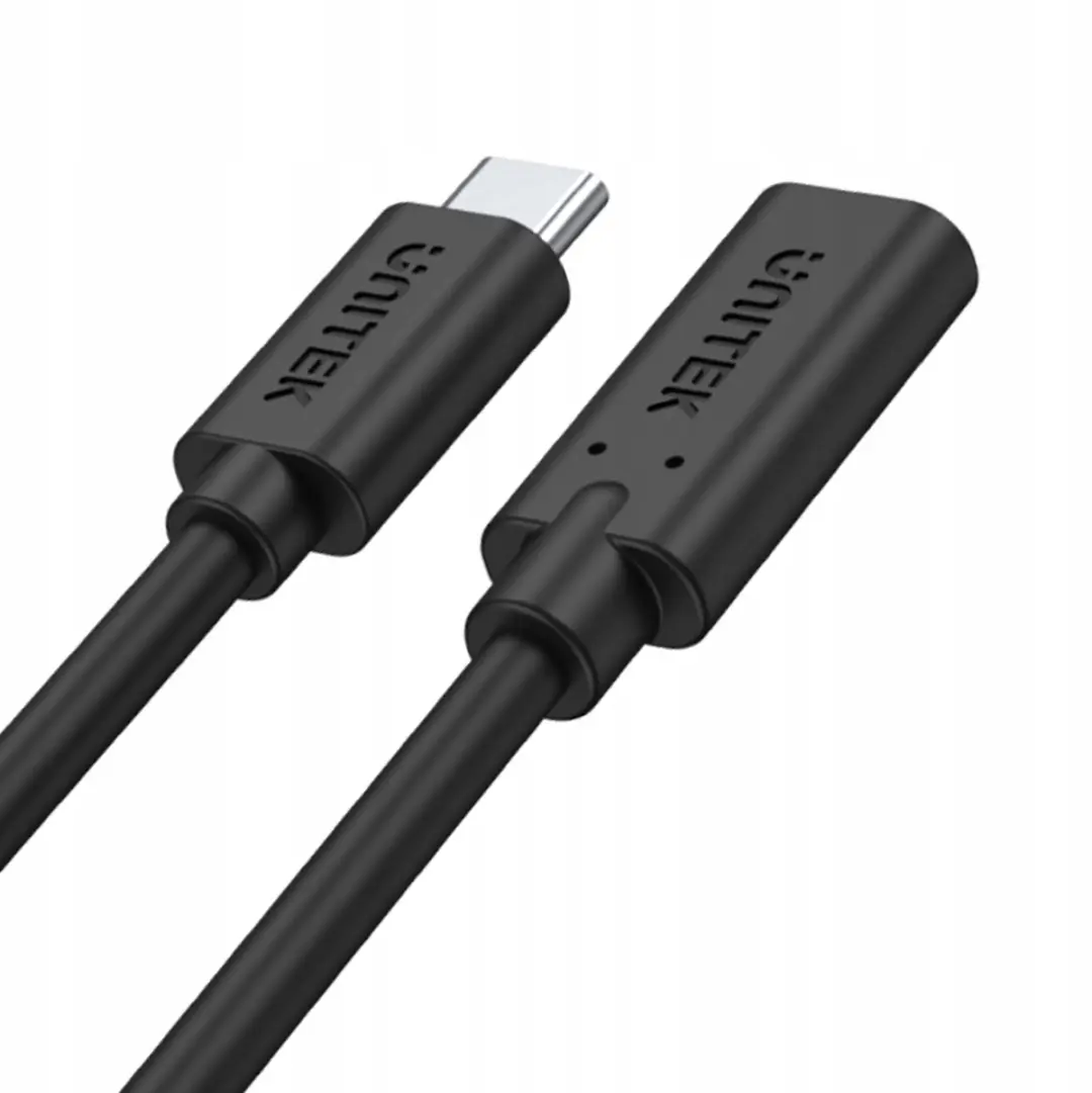 Unitek USB-C Verlengkabel 1,5M 10Gbps 100W - Zwart