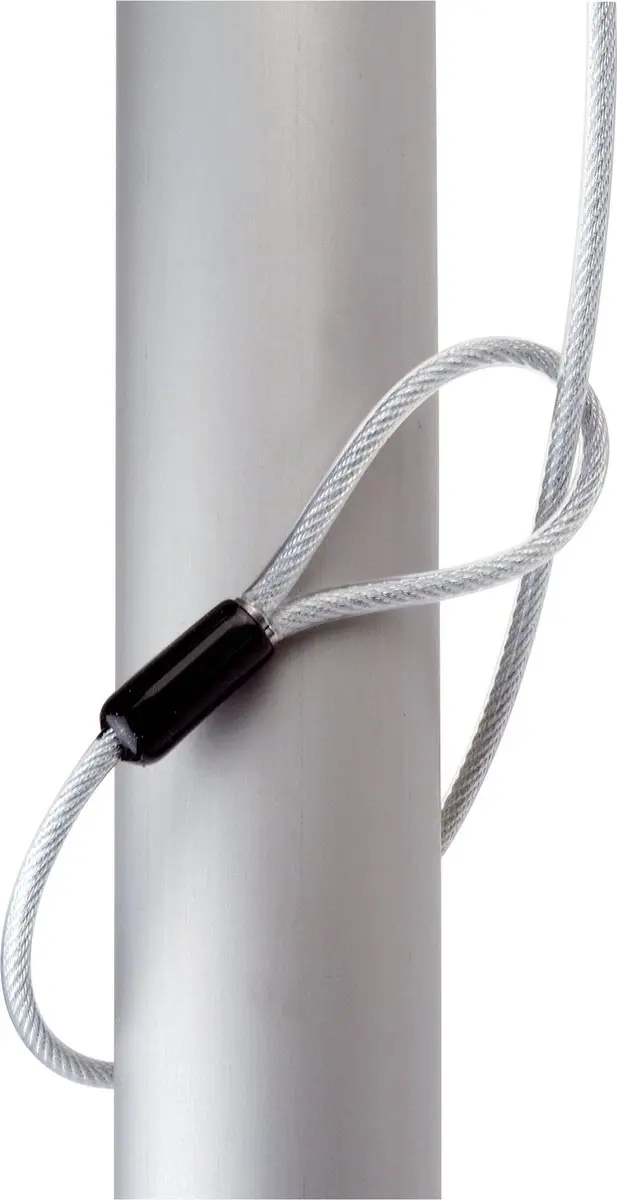 Desq 2041 Anti-Diefstal Beveiligingskabel - Zilver