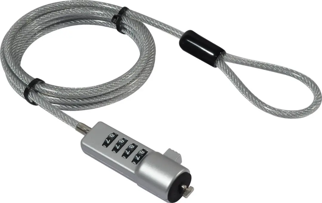 Desq 2041 Anti-Diefstal Beveiligingskabel - Zilver