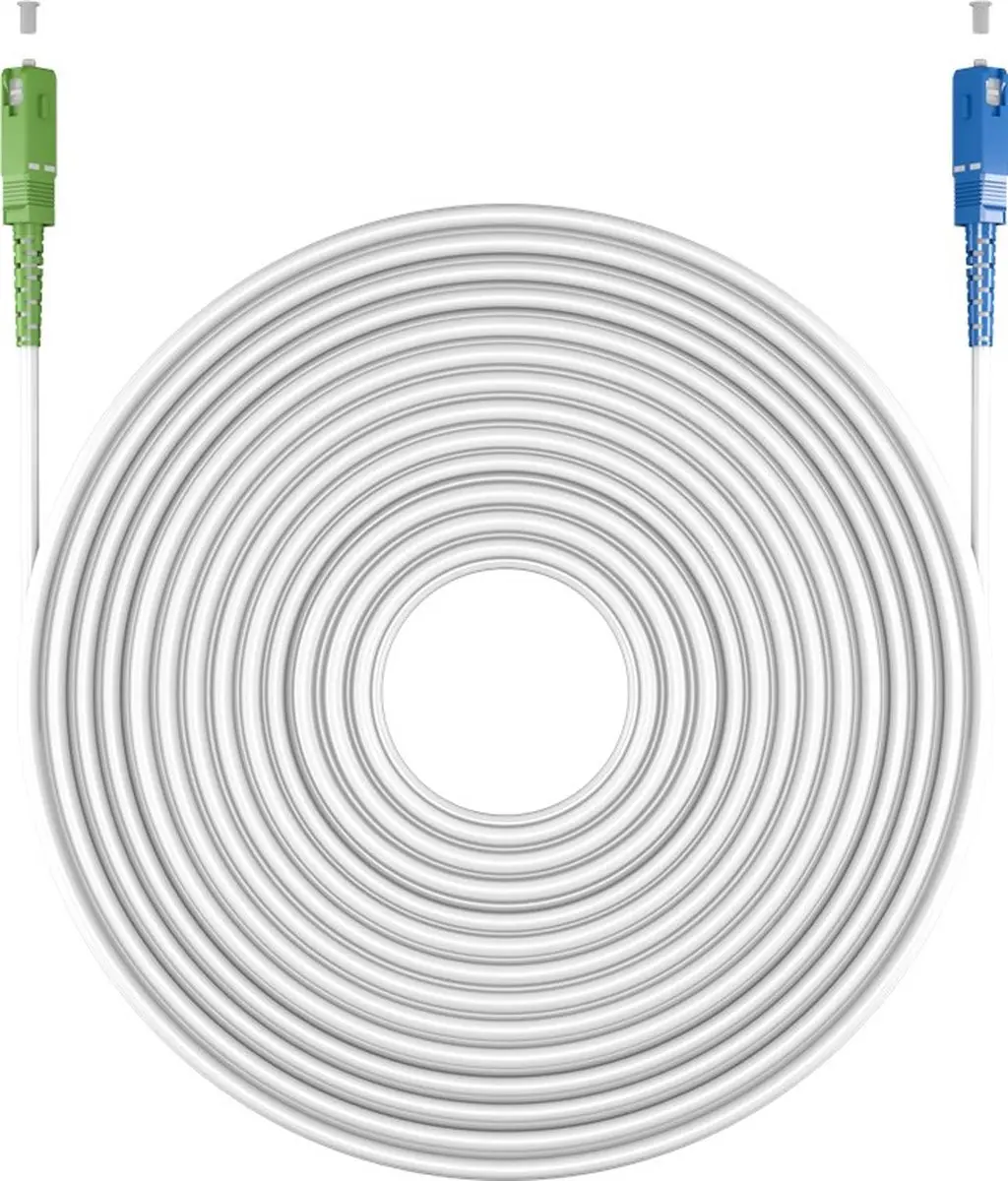 Goobay SC/APC FTTH Kabel OS2 Wit 5m - 10 Stuks