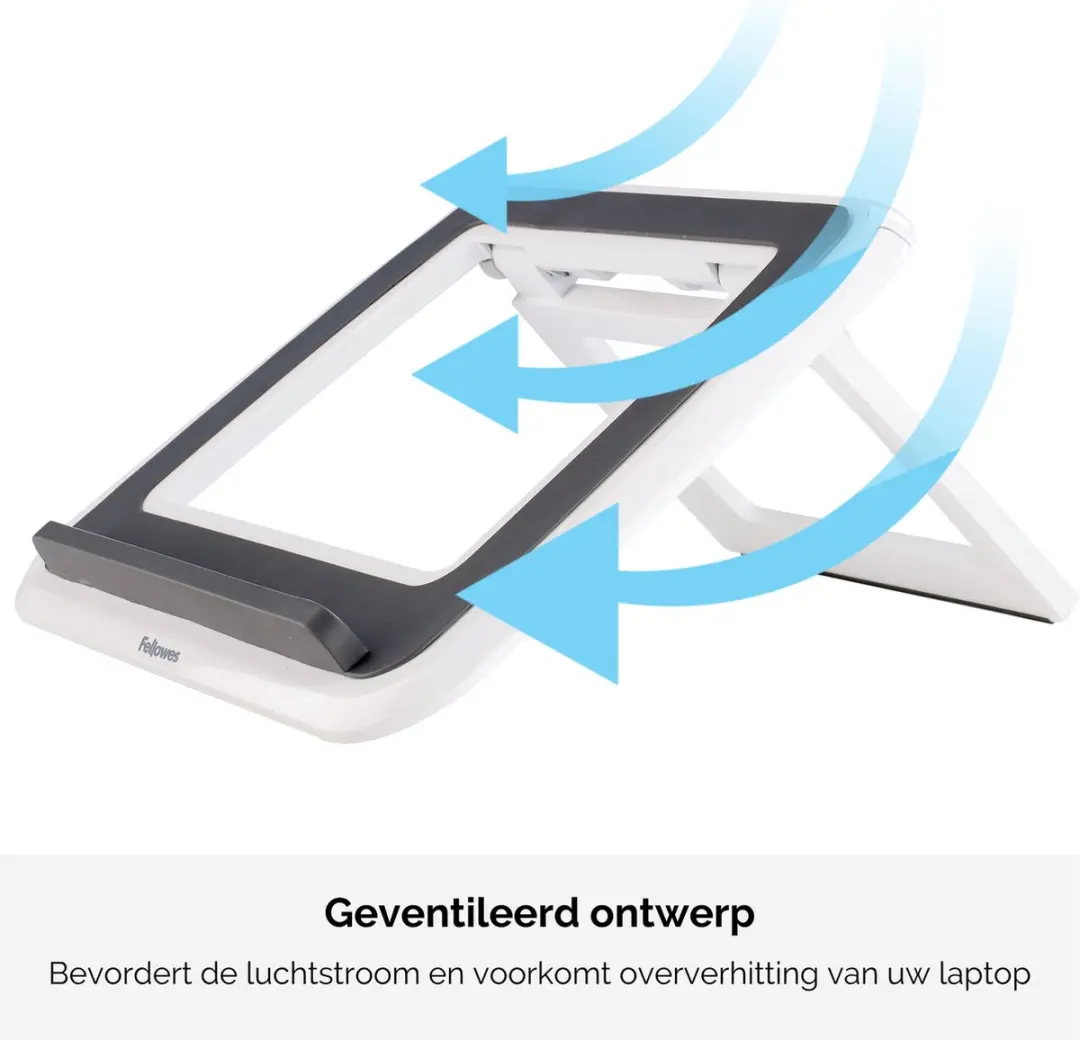 Fellowes I-Spire Quick Lift Laptopstandaard 17" - Wit