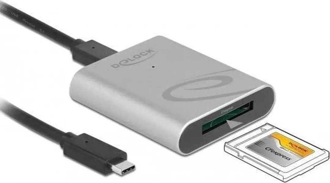 Delock USB Type-C Card Reader CFexpress - Zilver