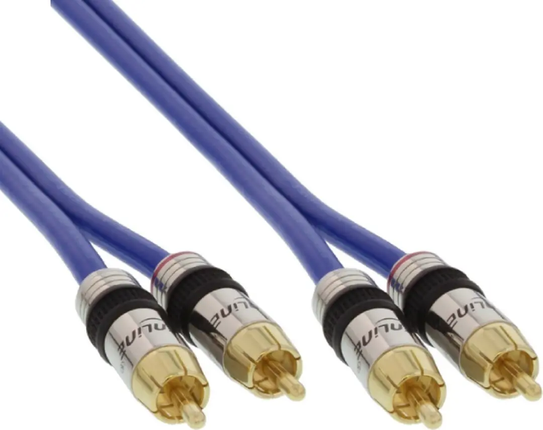 InLine Tulp Audiokabel 5m - Blauw