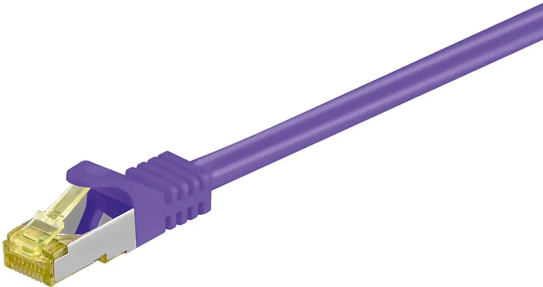 Goobay S/FTP CAT7 Netwerkkabel 10Gbps - 0,5m - Paars