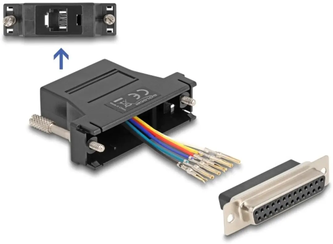 Delock D-Sub 25 naar RJ12 Adapter